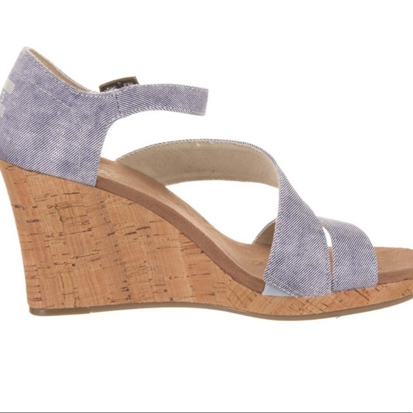 Clarissa slate blue wedge heel - Picture 7 of 15